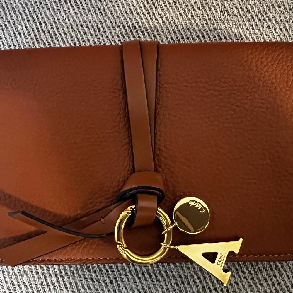 Chloe Alphabet Medium Tri-fold Wallet